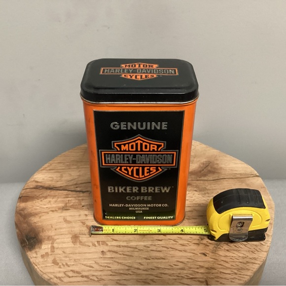 🟠 Vintage Harley-Davidson Motorcycles Tin - Biker Brew Coffee - Collectible - Picture 11 of 15